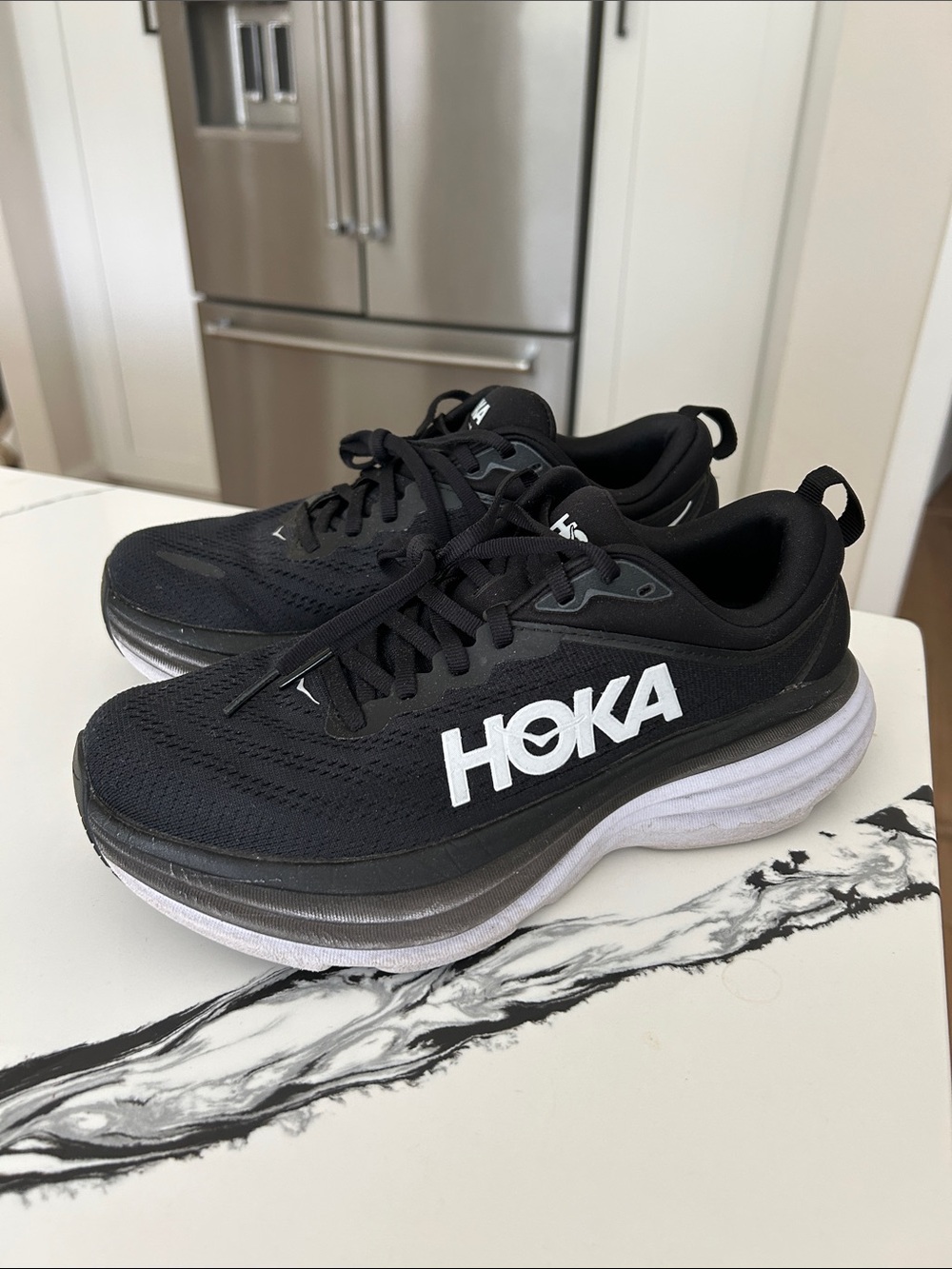HOKA Bondi Women’s Running Shoes in Black